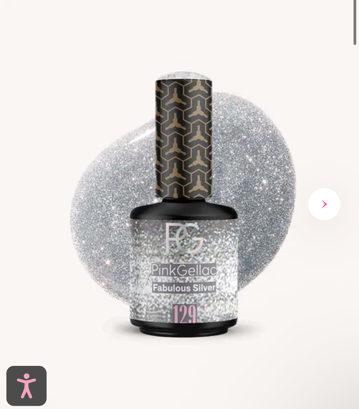 Pink Gellac Fabulous Silver - 129