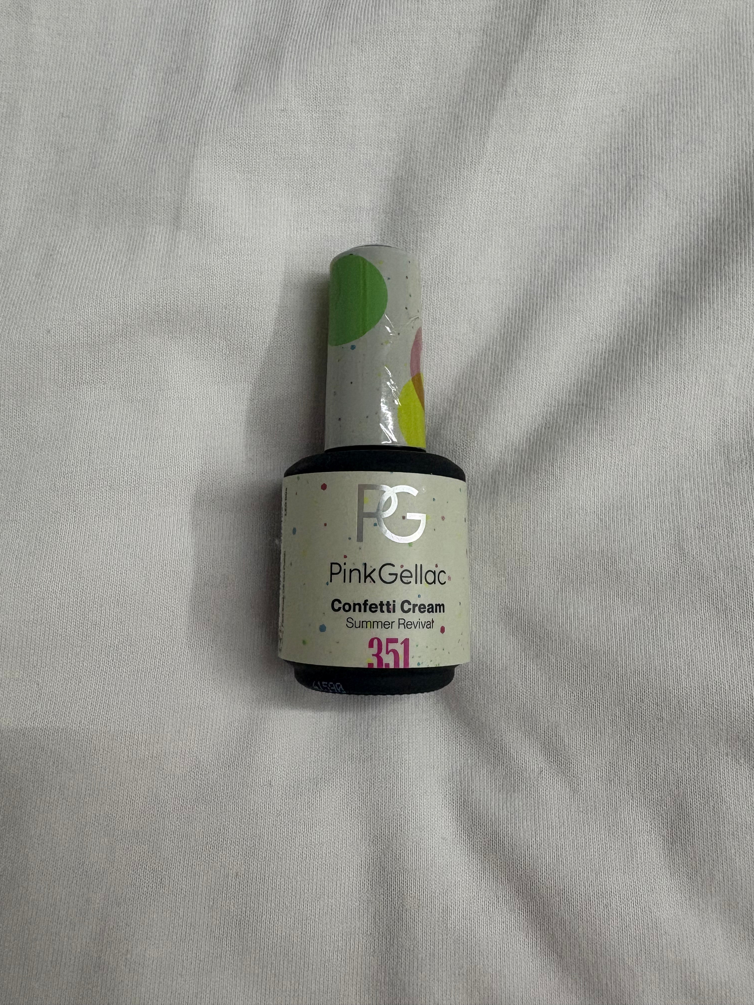 Pink Gellac Confetti Cream - 351