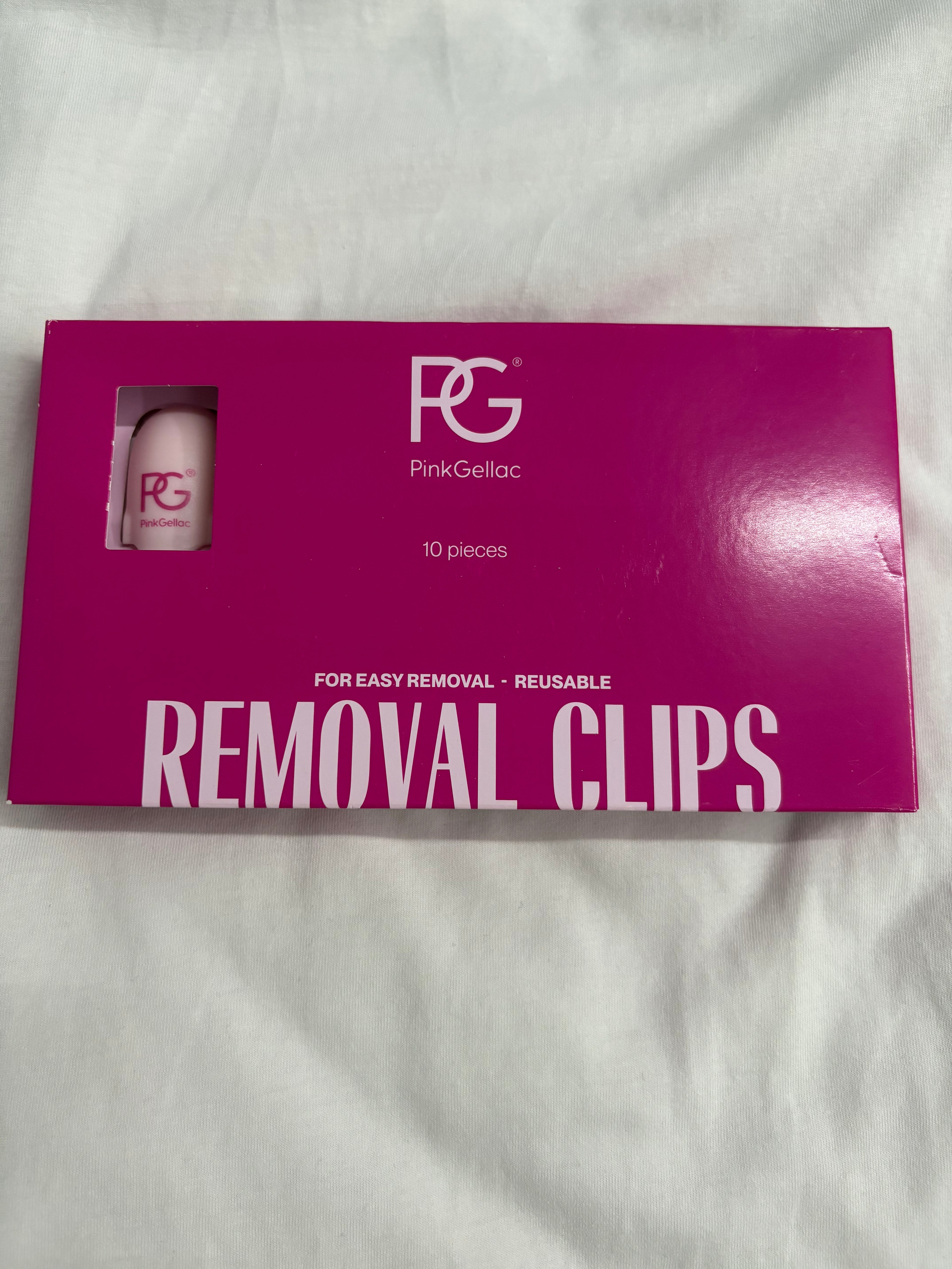 Pink Gellac Removal Clips nieuw