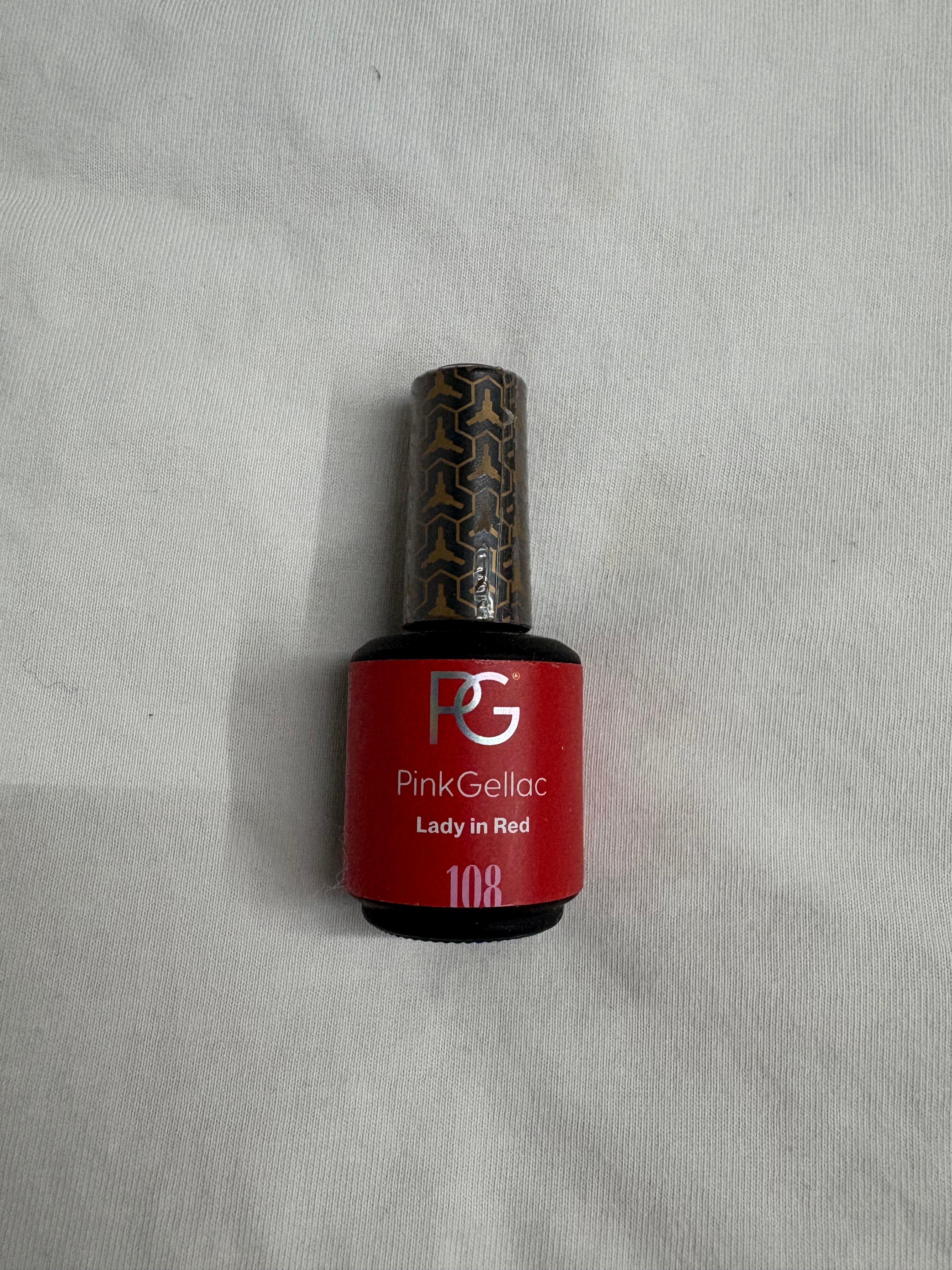 Pink Gellac Lady In Red - 108